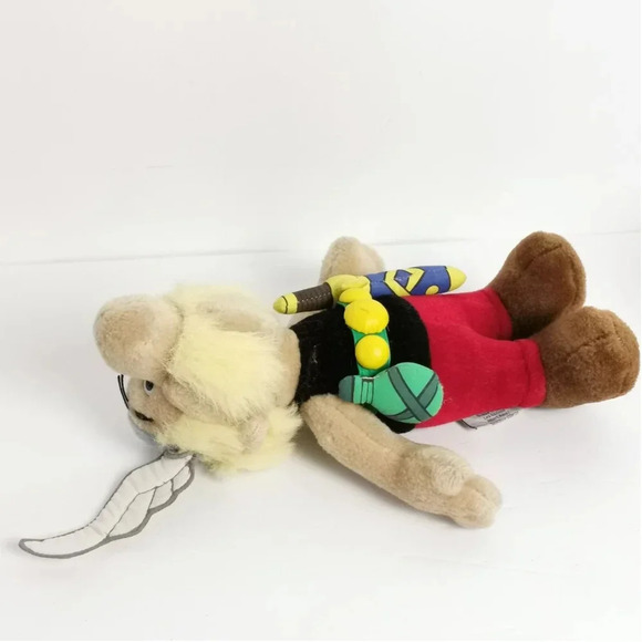 Asterix Doll Gaul Cartoon Stuffed  11 in Plush Germany 1994 Vintage 90s - Picture 5 of 9